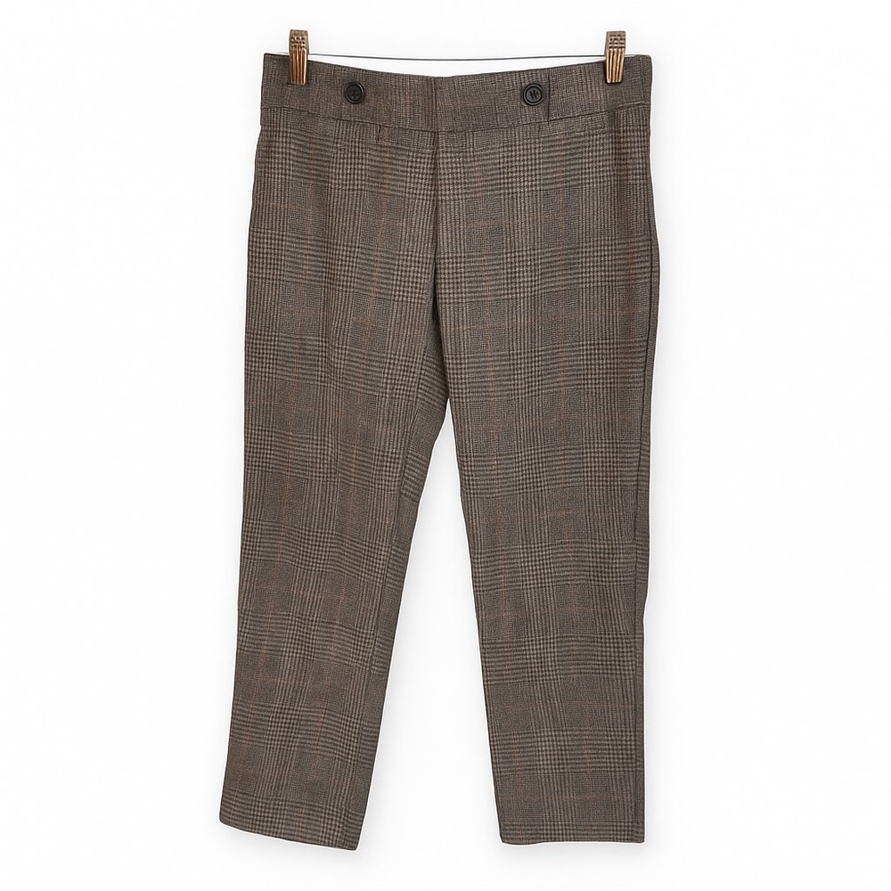Scotch & Soda Houndstooth Wool-Blend Tailored Ankle Preppy Academia Pants –Med